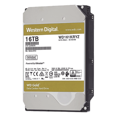 Disco Duro Enterprise / 16TB / SATA III 6Gb/s / 7200 RPM / HelioSeal / 2.5M horas MTBF / 6.5W