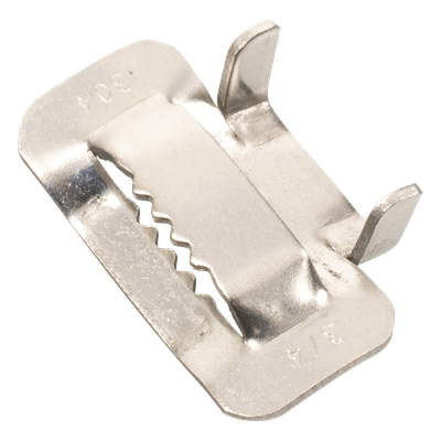 Hebilla de Acero Inoxidable / 3/4" / 100 Piezas / Compatible ADSS / Mini-ADSS / Figura 8
