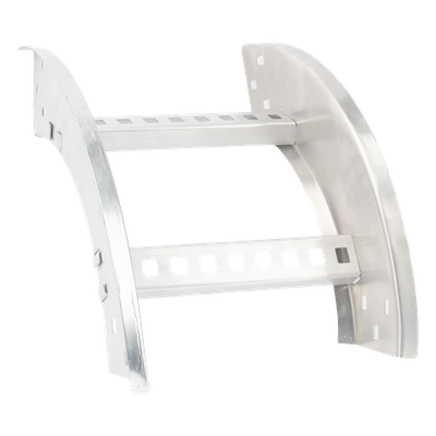 Curva Vertical Exterior / Perfil Z / Peralte 3 1/4" / Ancho 9" / Radio 8" / Aluminio / NEMA VE1-VE2