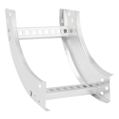 Curva Vertical Interior de Aluminio / Perfil Z / Peralte 3 1/4" / Ancho 9" / Radio 8" / Ambientes Salinos