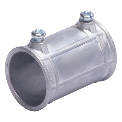 Cople para Tubo Rígido / 2" (52 mm) / Galvanizado por Inmersión / Tornillo Pared Delgada / Acero Semipesado / Interior Baja Corrosión