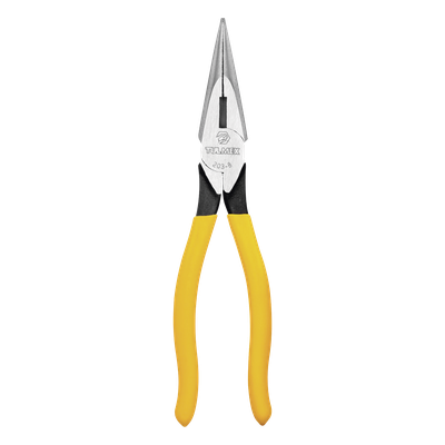Pinza de Punta Cónica con Corte / 8 Pulgadas / Trabajo Pesado / Mordazas Estriadas / Mangos PVC