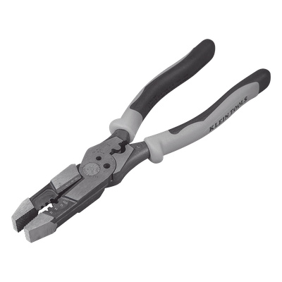 Pinza Híbrida / 3 en 1 Cortar-Pelar-Ponchar / 8" (20.3 cm) / Cable Sólido 10-14 AWG / Cable Trenzado 12-16 AWG / Pernos 6-32 y 8-32