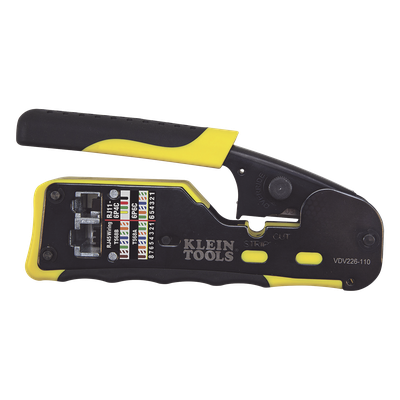 Ponchadora/Pelacables/Cortacables / Conectores Pass-Thru RJ45 / RJ11/RJ12 Estándar / Matraca Ciclo Completo / 28-22 AWG