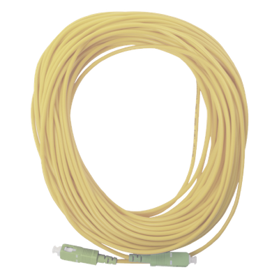 Jumper de Fibra Óptica / Monomodo G.652D / SC/APC - SC/APC / Simplex / 20 m (65.6 ft)