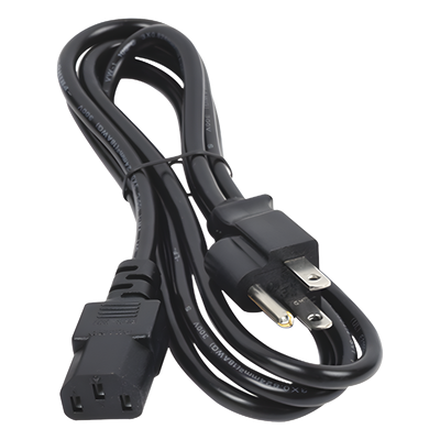 Cable de Alimentación Eléctrica / 110-240 VCA / 1.5 m (4.92 ft) / IEC 320C13 / NEMA 5-15P / Trifásico con Tierra