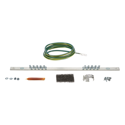 Kit de Puesta a Tierra / 6 AWG (16 mm²) / Barra 20 Orificios / Rack 19" / Jumper 2.44 m (8 ft) / HTAP