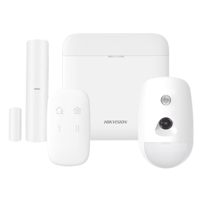 Kit de Alarma Inalámbrica / 48 Zonas / PIR con Cámara 640x480 / Cifrado AES-128 / Wi-Fi / Batería de Respaldo 3 Años