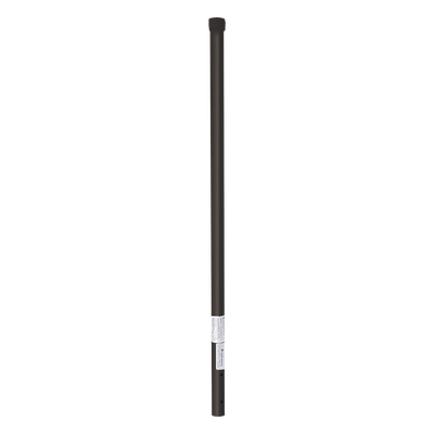 Poste de Esquina para Cerca Electrificada / Acero Galvanizado Cal. 18 / 1" Diámetro / 0.8 m (2.6 ft) Alto / 3 Aisladores / Pintura Electrostática Negra