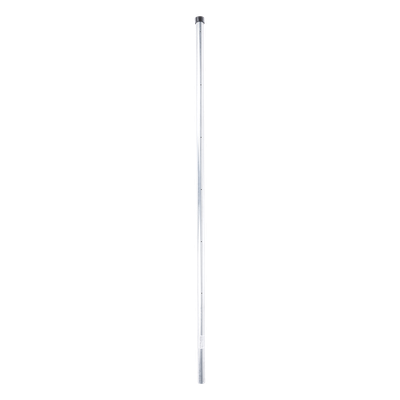Poste de Esquina para Cerca Electrificada / 6 Aisladores / Tubo Galvanizado Cal. 18 / 1" Diámetro / 1.4 m (4.6 ft) Altura / Sin Pintar