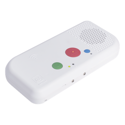 Terminal IP de Habitación / Código Azul / PoE / RFID 125 kHz / VoIP SIP / Perfil 33 mm / Cancelación de Eco