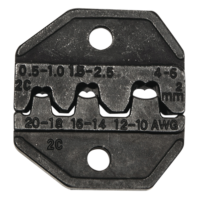 Matriz Ponchadora / Terminales sin Aislamiento o de Cilindro Abierto / 10-20 AWG / 64 g / Compatible con Pinza VDV200-010
