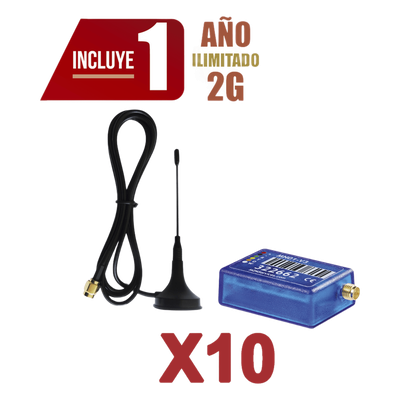 Comunicador de Alarma / 2G / 10 Unidades / App Remota / 100 Usuarios / 3x4.5x1.5 cm