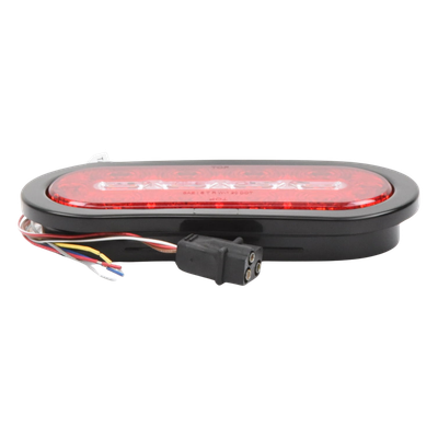 Luz Multifuncional Trasera para Camiones / 69 Patrones de Destello / 12-24 V / IP67 / SAE Class I / 5.4" x 5.4"