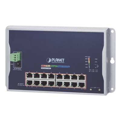 Switch PoE+ Industrial / 16 Puertos Gigabit / 2 SFP / 240 W / IP40 / -10 a 60 °C