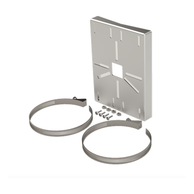 Montaje Universal para Cámara / Acero Galvanizado Calibre 16 / Poste 2' a 5' / Acabado Rugoso Fino / Exterior