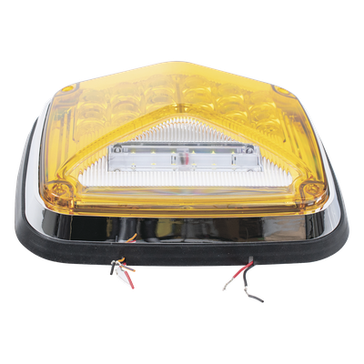 Luz de Advertencia LED / 8 x 6" / 11 Patrones de Destello / IP67 / 12-30 VCC / ECE R65 / SAE J845