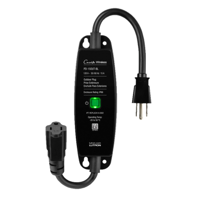 Enchufe Inteligente para Exteriores / 15 A / 1/2 HP / RF 18 m (59.1 ft) / Control Pico Directo / GFCI / Negro