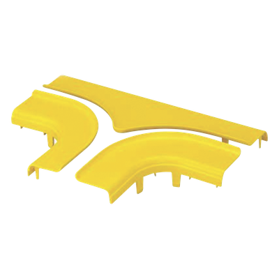 Tapa para Accesorio en T Horizontal / 4x4 / 90° / Abertura 19 mm (3/4 pulg) / ABS 94V-0 / 54.6 mm x 232.4 mm x 328.9 mm (2.15 x 9.15 x 12.95 pulg) / Amarillo