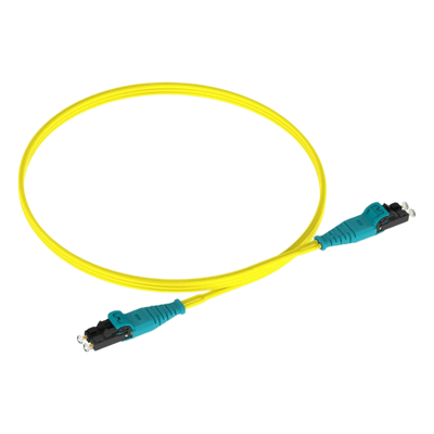 Jumper de Fibra Óptica / Monomodo OS2 9/125 µm / LC-LC Dúplex Push-Pull / OFNR Riser / 3 m (9.84 ft) / Amarillo