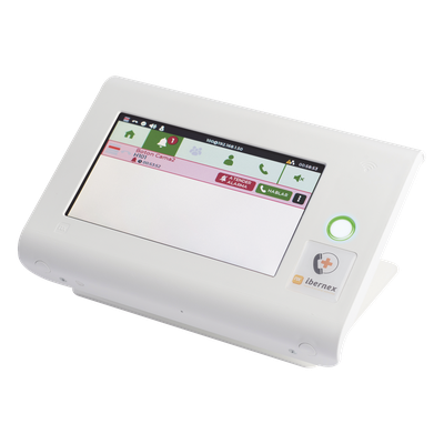Centro de Control para Enfermería / Pantalla Táctil 7' / RFID 125 kHz / VoIP SIP / PoE 802.3af / Cancelación de Ecos / 2 Puertos Ethernet