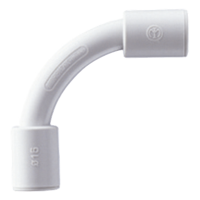 Accesorio de Instalación para Tubo Rígido / IP67 / Libre de Halógenos / Diámetro 25 mm / Curvatura 32 mm / Gris RAL 7035