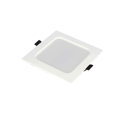 Spot LED Empotrable Cuadrado / 6 W / 420 lúmenes / Luz Fría 6000 K / Ángulo 120° / 25000 hrs / IP20 / 110 VCA