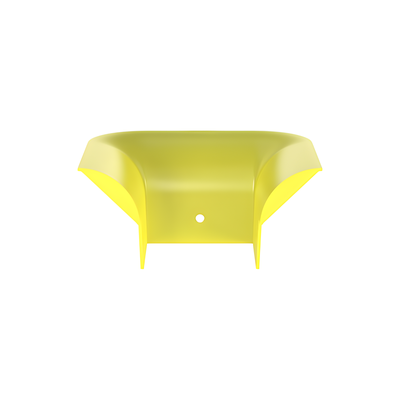 Accesorio de Control de Radio de Curvatura / 2' (50.8 mm) / Policarbonato/ABS / 3.75' x 3.75' x 7.93' (95.2x95.2x201.4 mm) / Amarillo