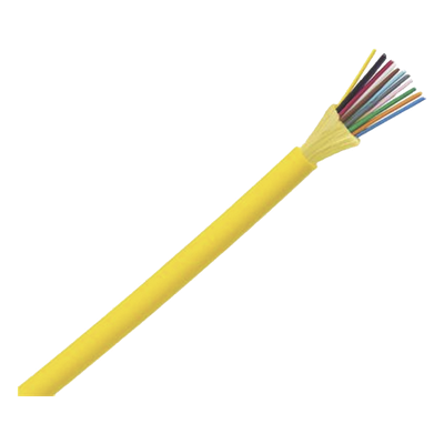 Cable de Fibra Óptica / 12 Hilos / Monomodo OS2 9/125 / Tight Buffer 900 µm / OFNP Plenum / No Conductivo / Interior