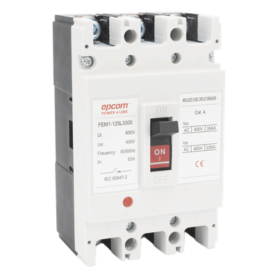 Interruptor Térmico 3P / 100 A / 690 V CA / Alta Capacidad de Ruptura / Aplicaciones Fotovoltaicas AC / -5°C a +40°C