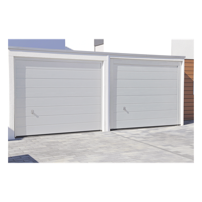 Sección de Puerta de Garage / Panel Calibre 26 / Poliuretano 43 mm / Densidad 45 kg/m³ / Diseño Americano / Sistema Modular 5 Secciones