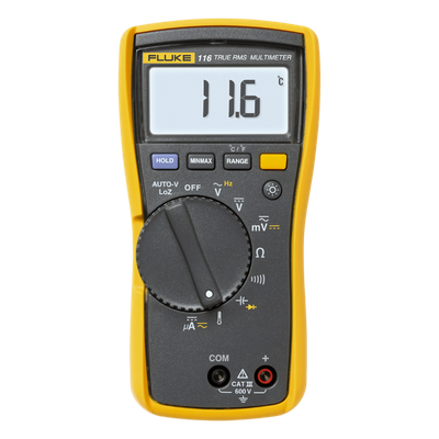 Multímetro Digital / HVAC / 6000 Recuentos / CAT III 600 V / Termómetro Integrado / Protección 6 kV
