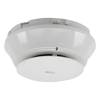 Detector Térmico Direccionable / Temperatura Fija 57°C (135°F) / Protocolo FlashScan / Lazo SLC 2 Hilos / LED 360°