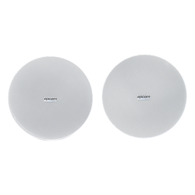 Kit de Bocinas de Plafón / 6.5 in / Bluetooth 5.0 / 2 x 20W RMS / Frameless / Woofer + Tweeter Coaxial / 70 Hz - 20 kHz