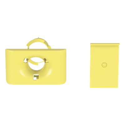 Accesorio de Salida a Tubo / 1.5 in (38 mm) / Canaletas 4x4, 6x4, 12x4 / Color Amarillo / PC/ABS / Telcordia GR-63-CORE