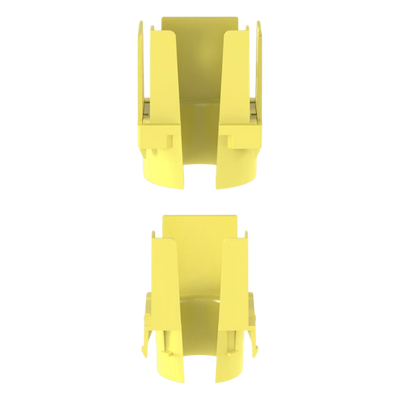 Tapa de Salida para Tubo Corrugado / 1.5 in (38 mm) / Para Canaleta 2x2 FiberRunner™ / ABS / Color Amarillo