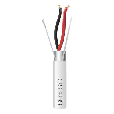 Cable para Alarma / 2x16 AWG / Blindado / Plenum / 152 m (498.7 ft) / ETL / Blanco