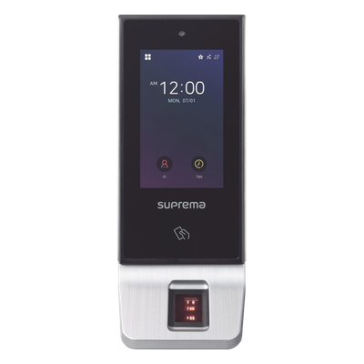 Terminal de Control de Acceso / Multitecnología / Huella / RFID Mifare / Bluetooth / Pantalla Táctil 4' / IP65 / PoE