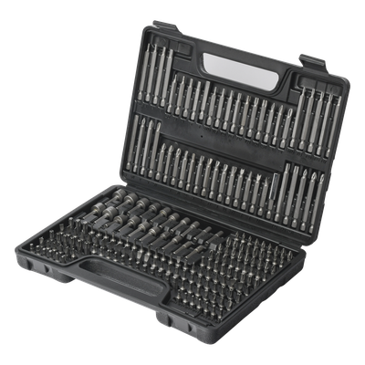 Juego de Puntas para Taladro / 208 Piezas / Entrada Hexagonal 1/4" / Acero Cr-V / Soporte Magnético con Liberación Rápida / Extensor Incluido / Estuche Organizador