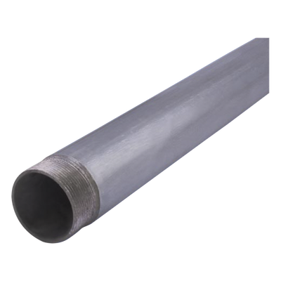 Tubo Conduit Cédula 40 / 1" (27 mm) / Acero Galvanizado / 3.20 m (10.5 ft) / Rosca NPSM sin Cople / Norma NMX-J-534-ANCE-2016