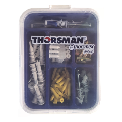 Kit de Fijación para Yeso y Tabique Hueco / 91 Piezas / Carga 5-30 kg (11.02-66.14 lb) / Temperatura -50°C a 80°C (-58°F a 176°F) / Interiores