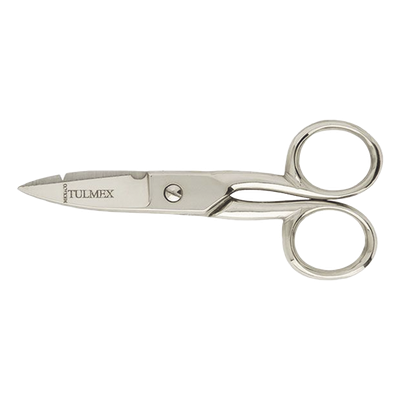 Tijera de Electricista / Largo Total 5.18' (132 mm) / Peso 0.115 kg / Puntas Ahusadas