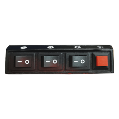 Switch de Control / 4 Interruptores / 12 VCC / 15 A / 104x55x33 mm / 4.09x2.17x1.30 in