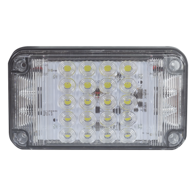 Luz de Advertencia LED / 7x4" / 66 LED / 12 VCC / 1 A / 10 Patrones de Destello / Luz de Trabajo Integrada