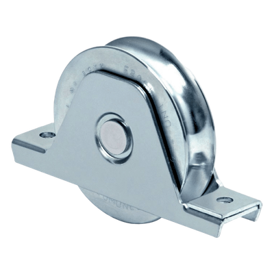 Rueda para Puerta Corrediza / 16 cm / Carga 640 kg / Fijación Inferior / Acero Galvanizado