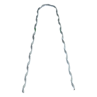 Remate Preformado Retenida / Acero Galvanizado / Cable Figura 8 con Mensajero 3.1 mm / Tensión 1746 kg / Longitud 304.8 mm (12') / Pierna Dispareja