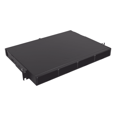 Distribuidor de Fibra Óptica de Alta Densidad / 96 Fibras / 1 UR / 19 Pulgadas / 4 Placas Adaptadoras Modulares