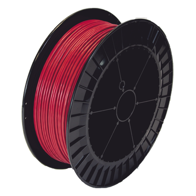 Cable Detector de Calor Lineal / Temperatura Fija 68°C / 152 m (499 ft) / Nylon Rojo Exterior / Conductores Tri-metálicos / Guía Acerada