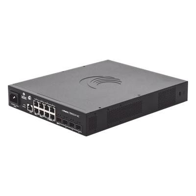 Switch PoE / Capa 2 y 3 / 8 Puertos Gigabit / 4 SFP+ / Rendimiento 96 Gbps / PoE 200W 802.3af/at