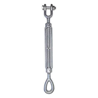 Tensor Ojo-Quijada / Acero Forjado / 1/2" x 12" / Galvanizado Inmersión en Caliente / Carga 2200 lbs
